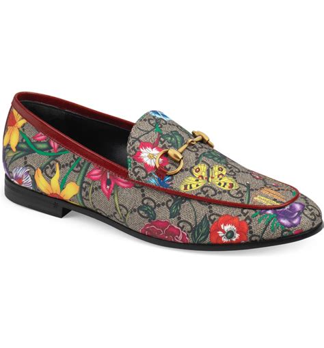 gucci pink floral loafers|Gucci fur loafers plaid.